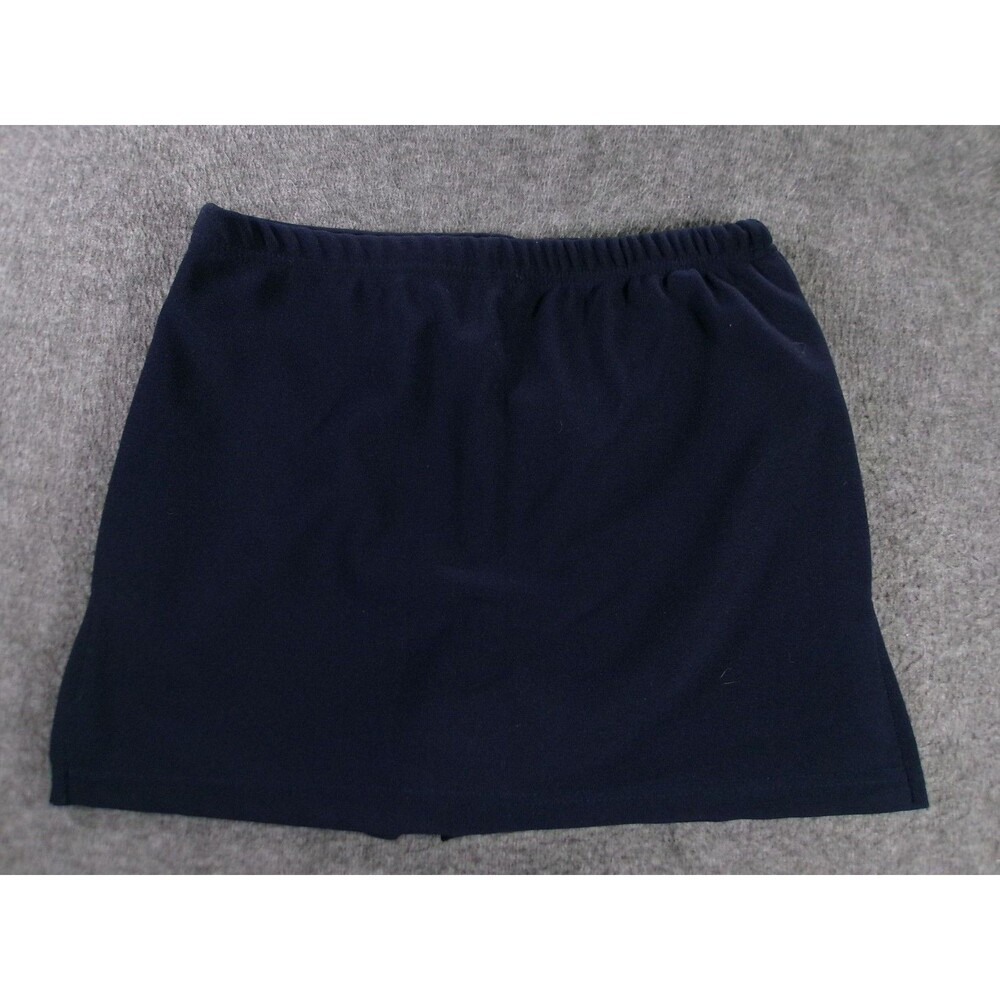 Vintage GW Sport Skirt Women XL Navy Athletic Pull On Skort Shorts Lined USA